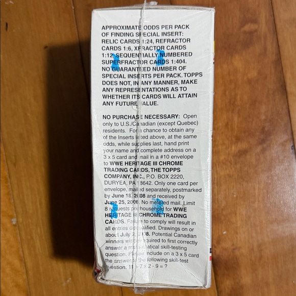 WWE Heritage III Chrome 8-Pack Blaster Box (Topps 2008) - Picture 3 of 6